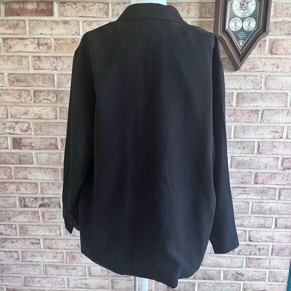 NWT: EVERLANE Black Single Button Front  The Easy Blazer Size 16 (L410) - Picture 3 of 10